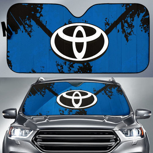 Blue And Black Toyota Amazing Style Car Auto Sun Shades Custom