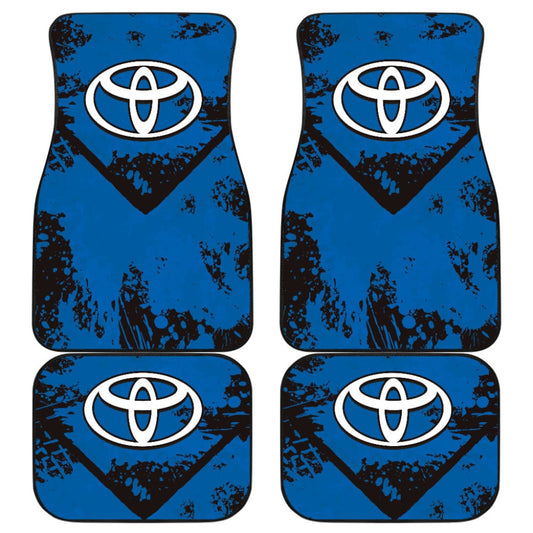 Blue And Black Toyota Amazing Style Car Floor Mats Custom