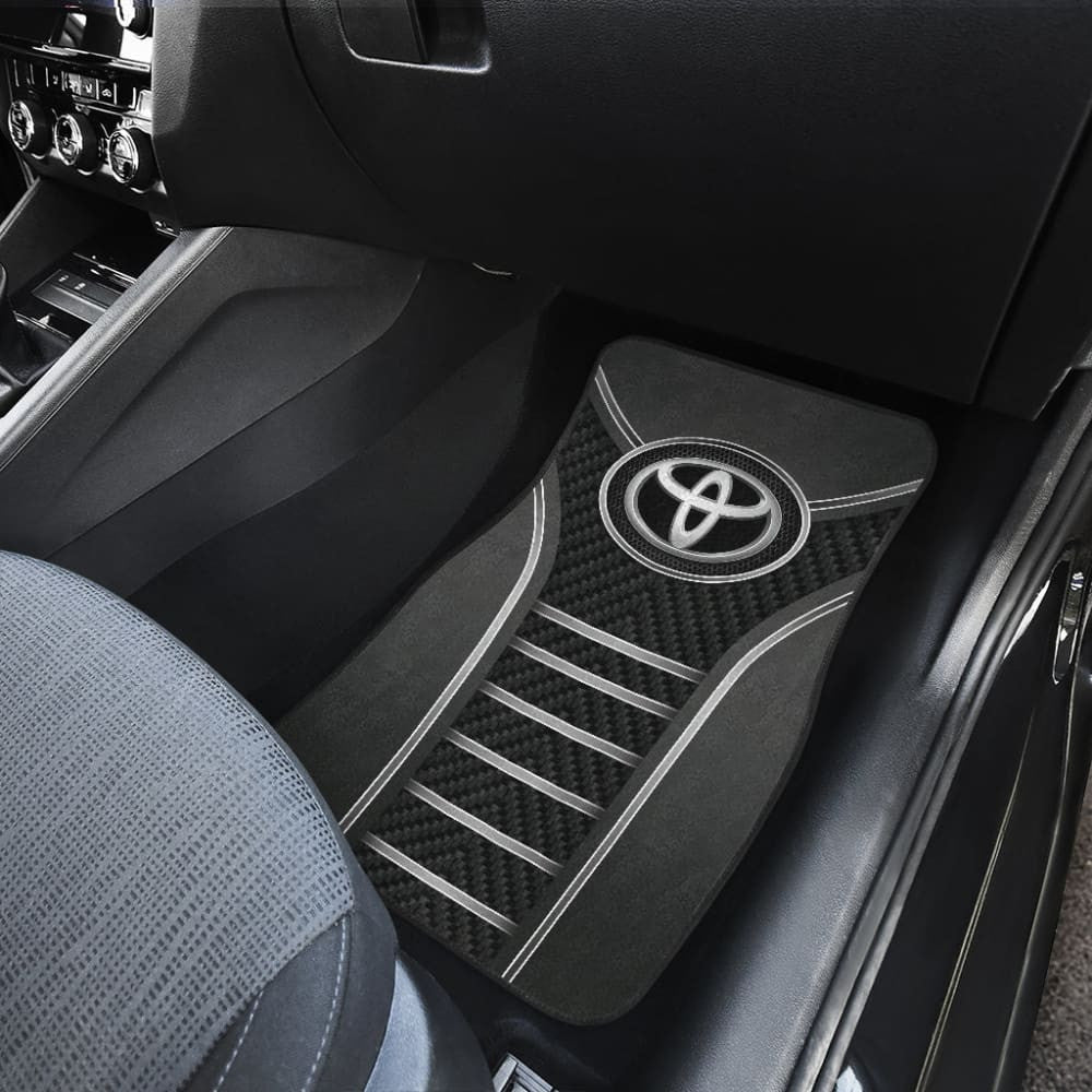 Black And Grey Toyota Amazing Style Car Floor Mats Custom