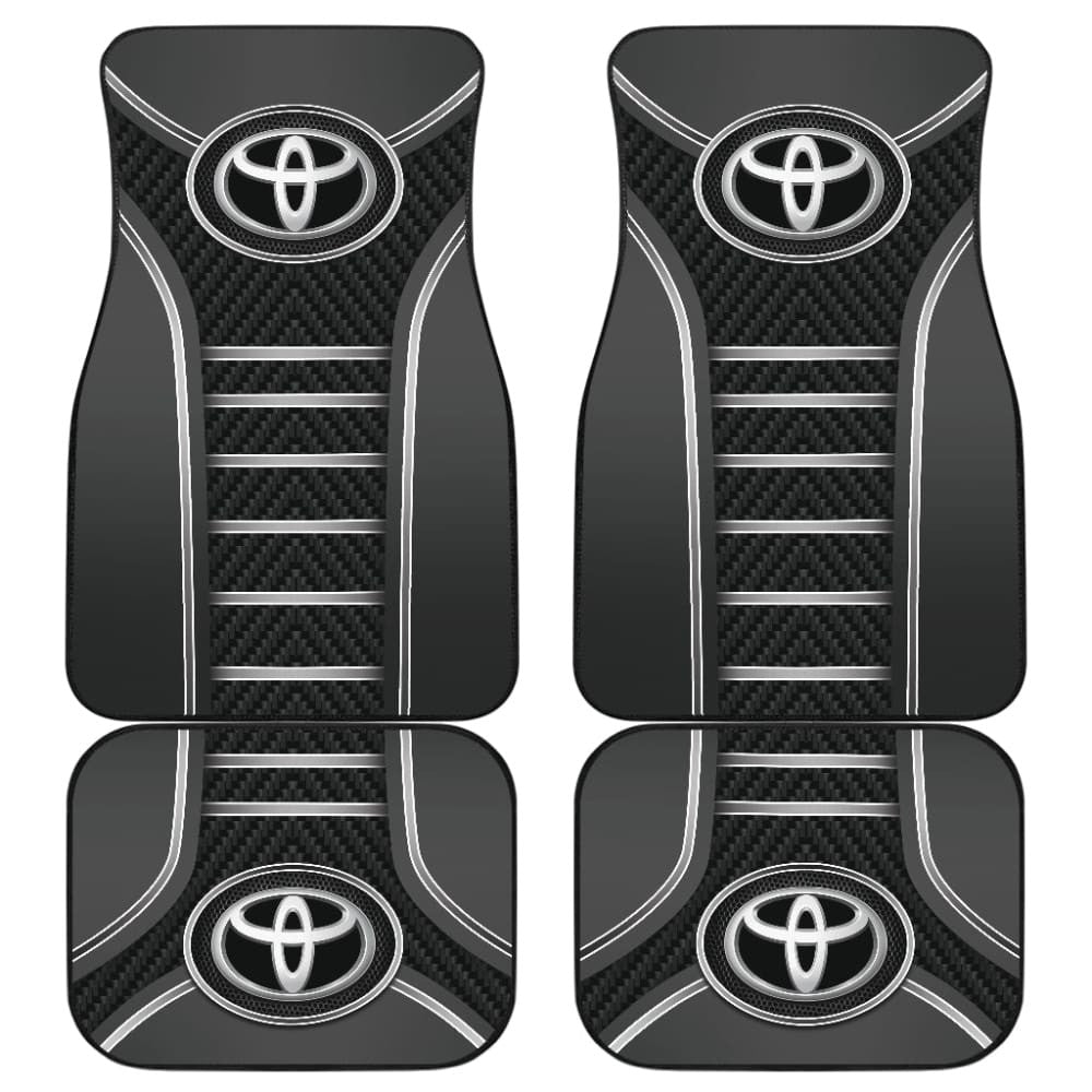 Black And Grey Toyota Amazing Style Car Floor Mats Custom