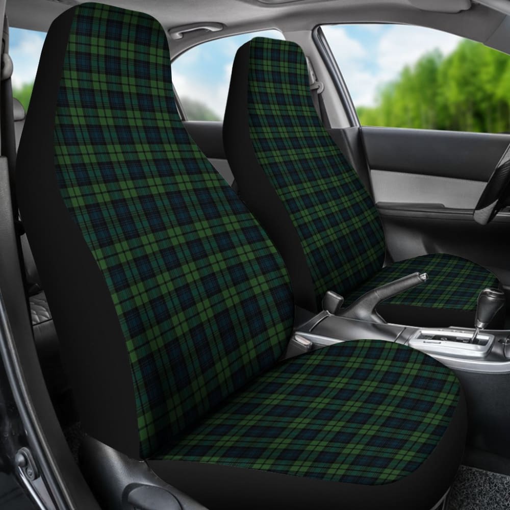 Black Watch Plaid Tartan Car Seat Covers