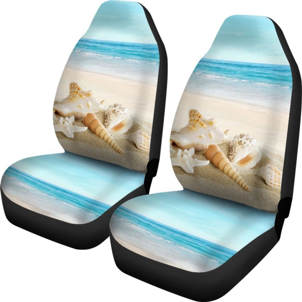 Beautiful Beach Car Seat Covers With Sea Shell