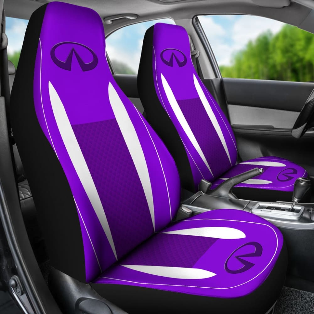 Black And Purple Infiniti Car Seat Covers Custom