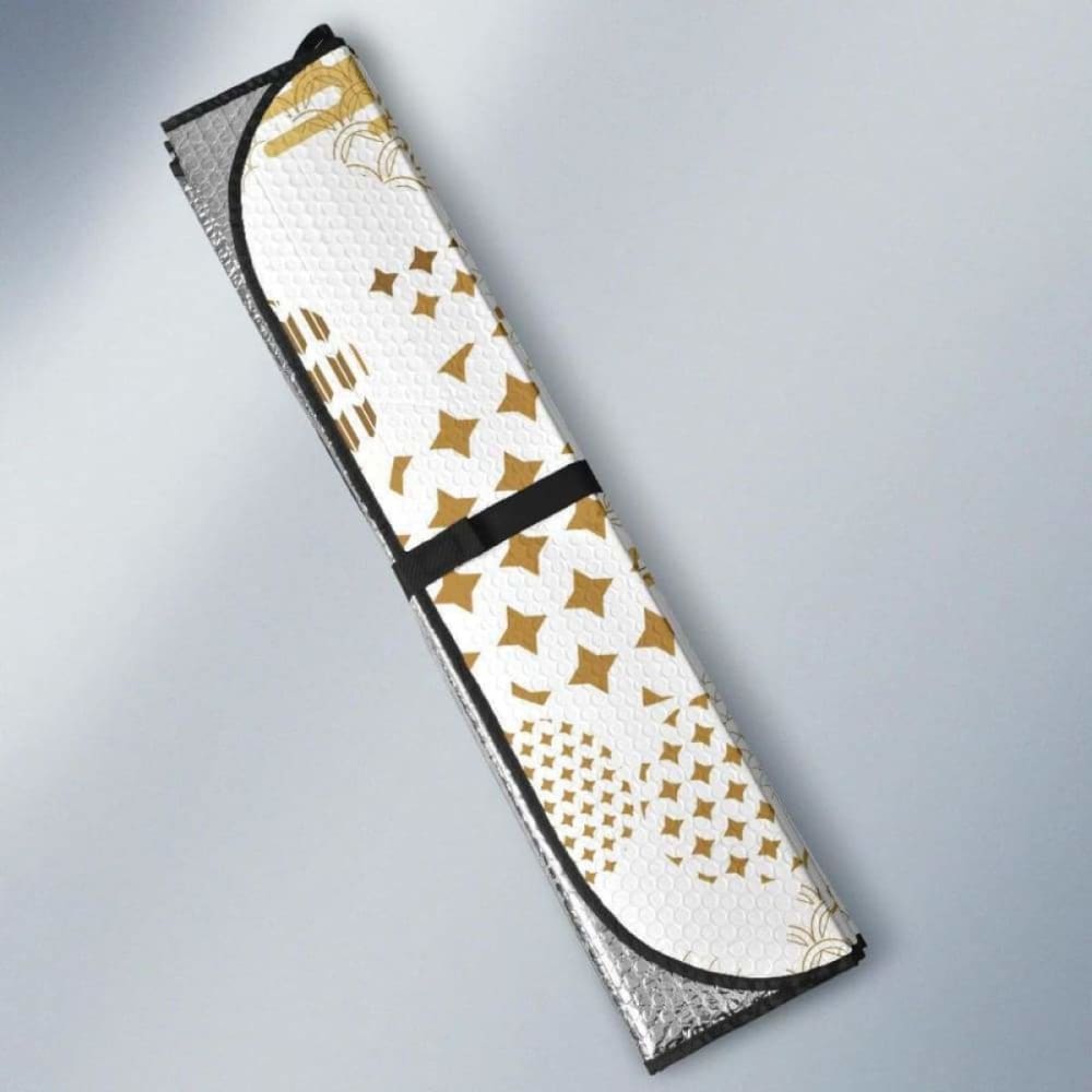 Beautiful Gold Japanese Pattern Car Auto Sun Shades