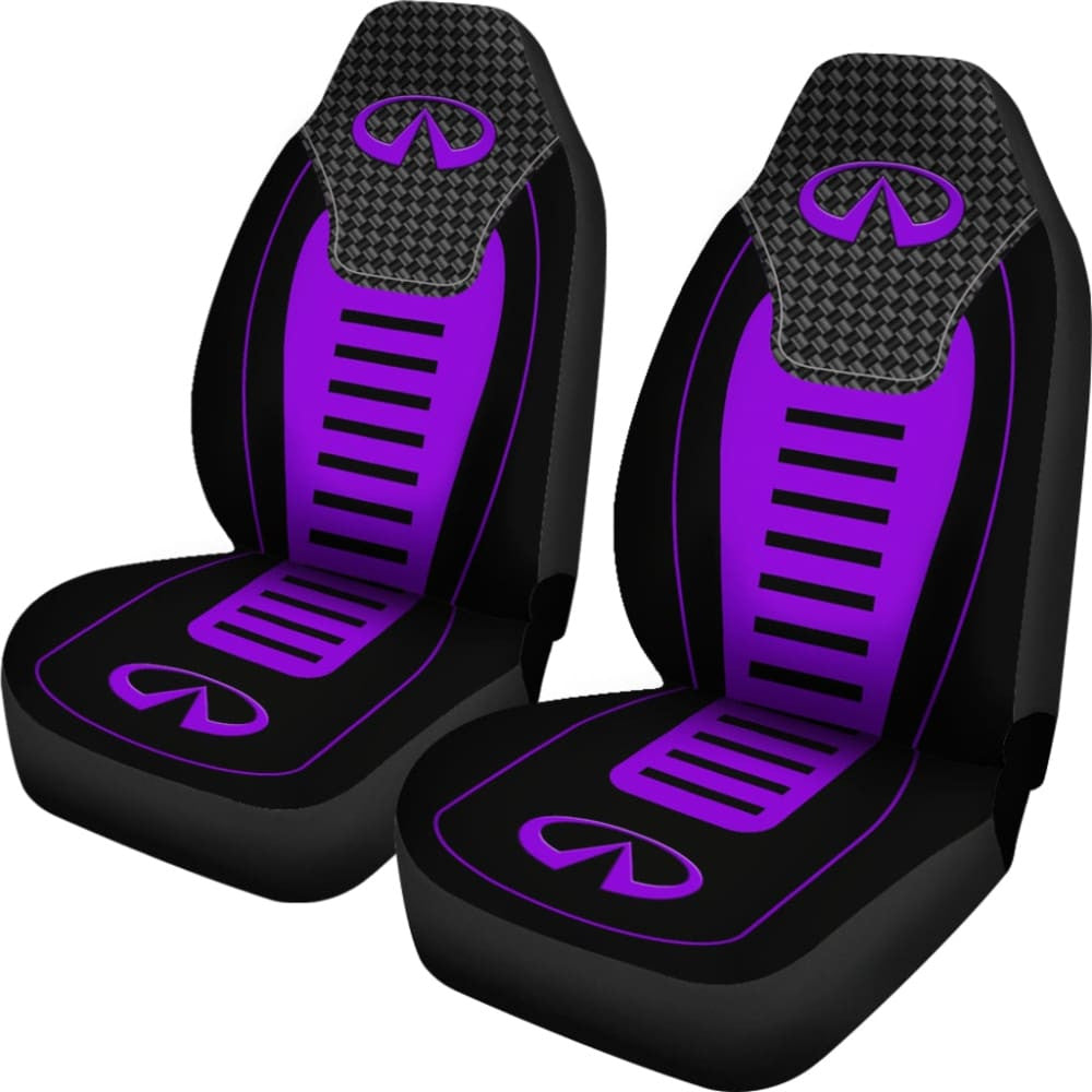 Black And Purple Infiniti Car Seat Covers Custom