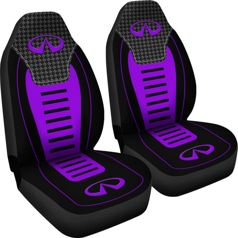 Black And Purple Infiniti Car Seat Covers Custom