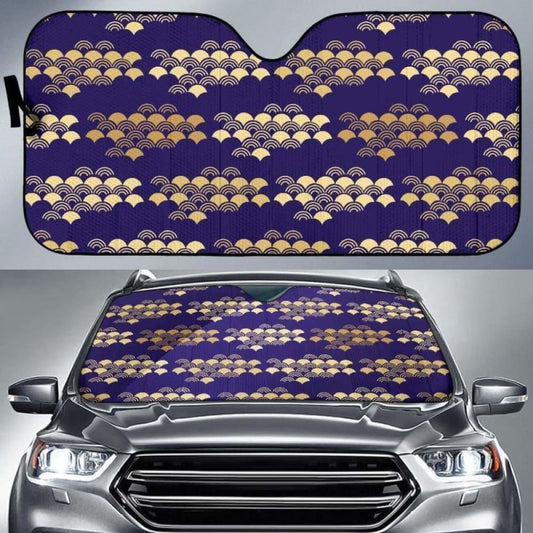 Beautiful Japanese Fan Pattern Car Auto Sun Shades