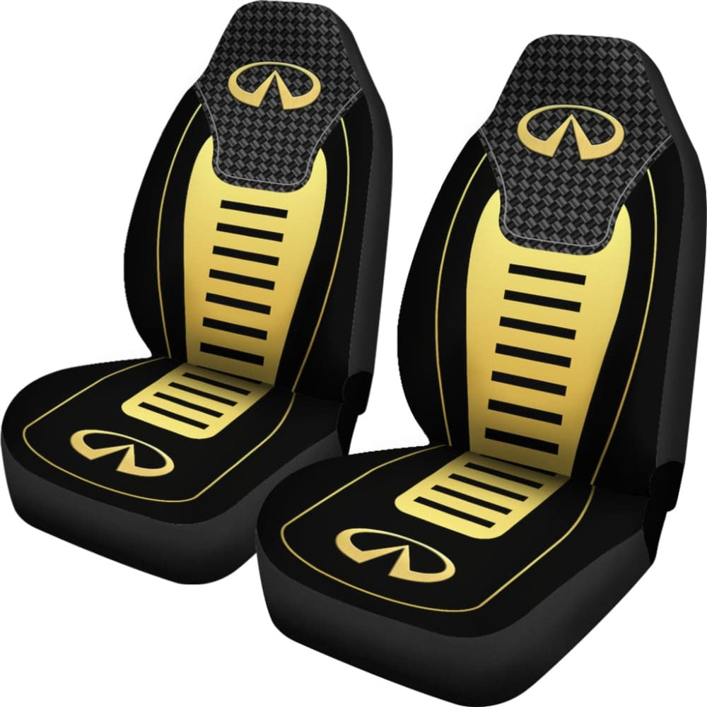 Black And Yellow Infiniti Car Seat Covers Custom