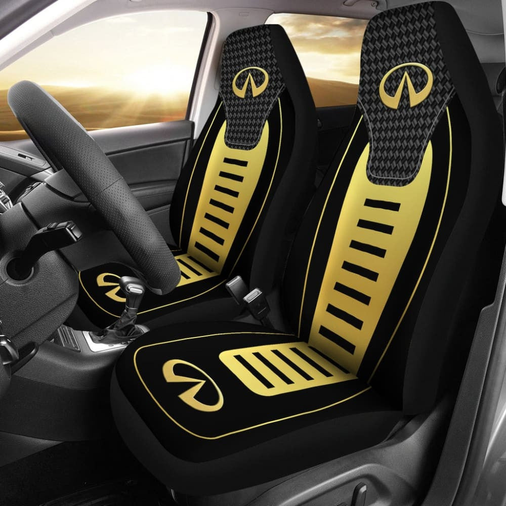 Black And Yellow Infiniti Car Seat Covers Custom