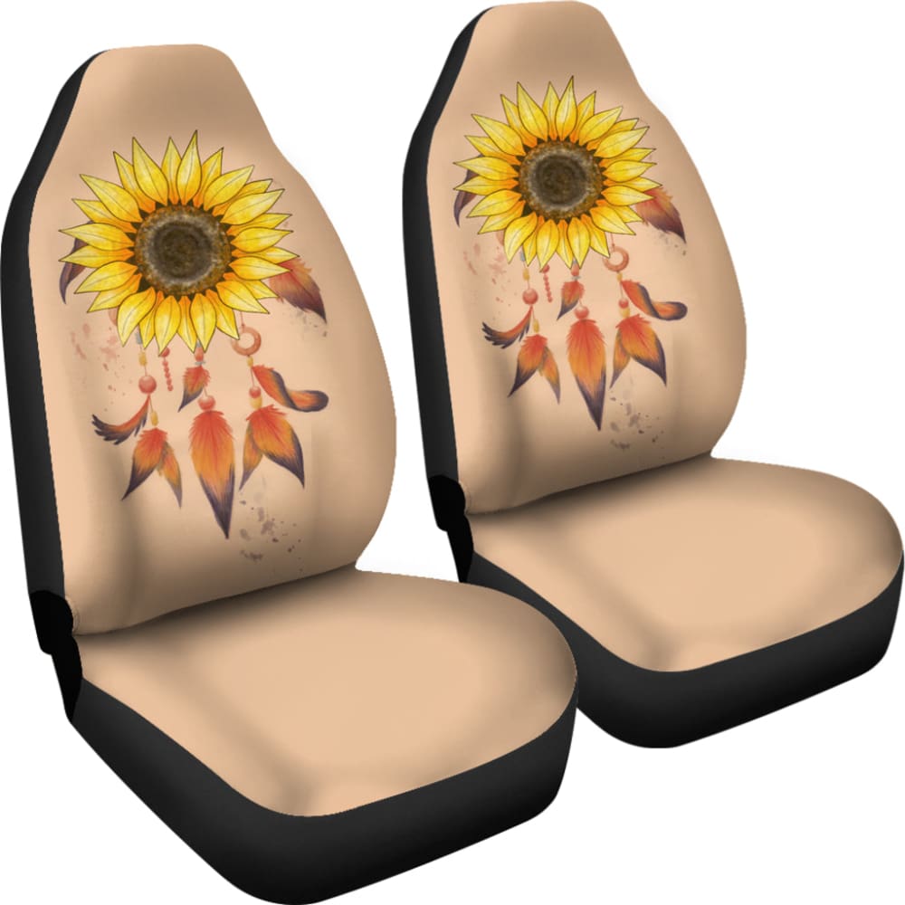 Beautiful Sunflowers Dreamcatcher Car Seat Covers