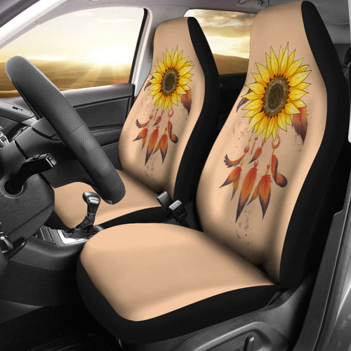 Beautiful Sunflowers Dreamcatcher Car Seat Covers
