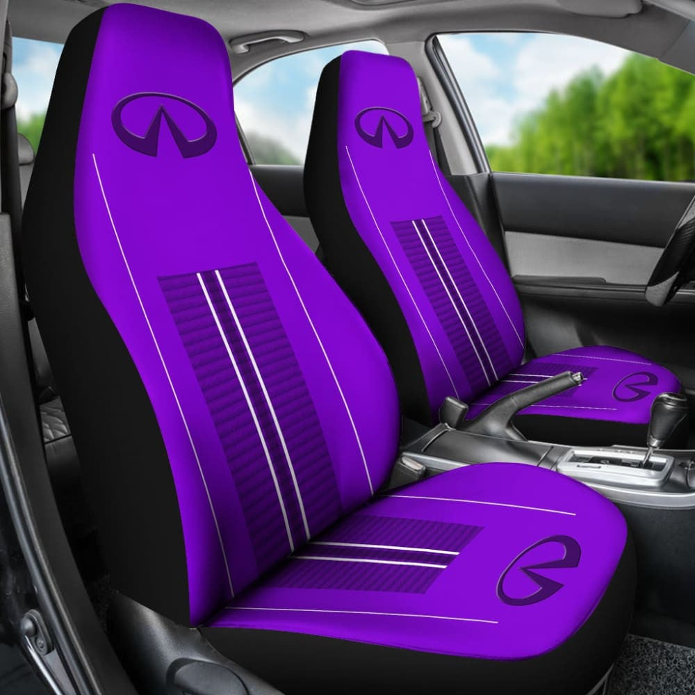 Black And Purple Infiniti Car Seat Covers Custom
