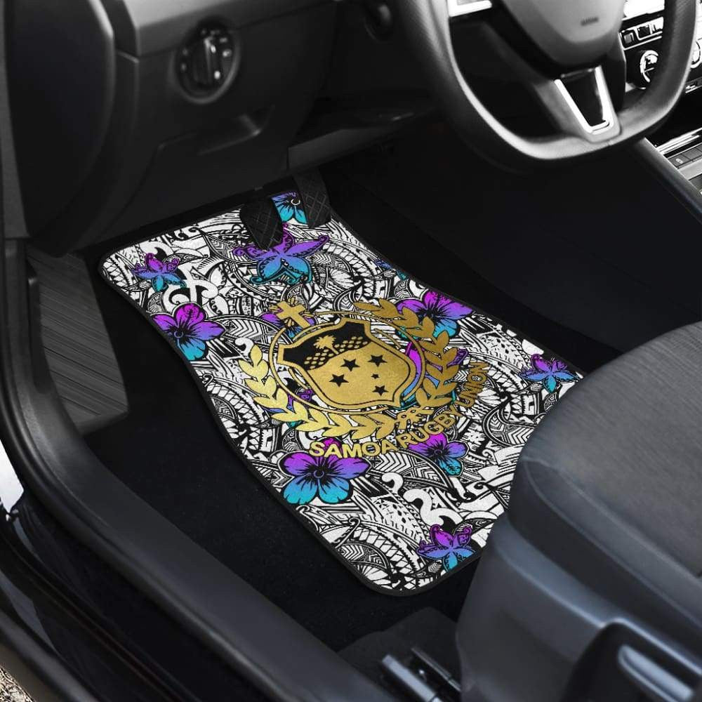 American Samoa Car Floor Mats Hibiscus The Flowers Of Ocean