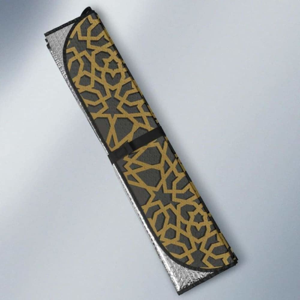 Arabic Star Gold Pattern Car Auto Sun Shades
