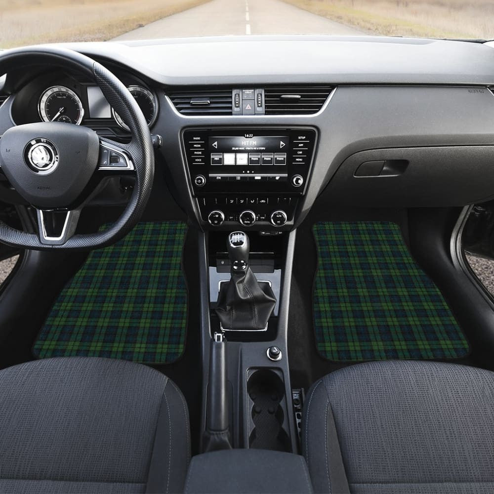 Black Watch Plaid Tartan Car Floor Mats
