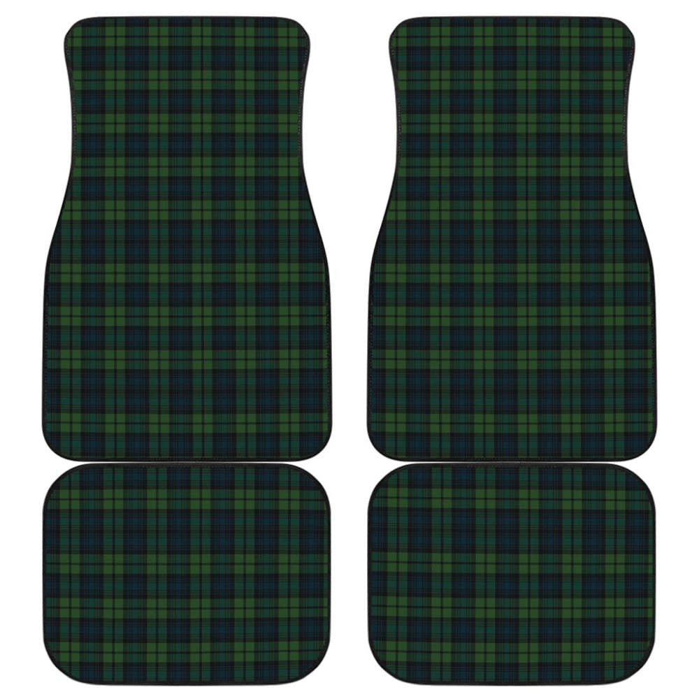 Black Watch Plaid Tartan Car Floor Mats
