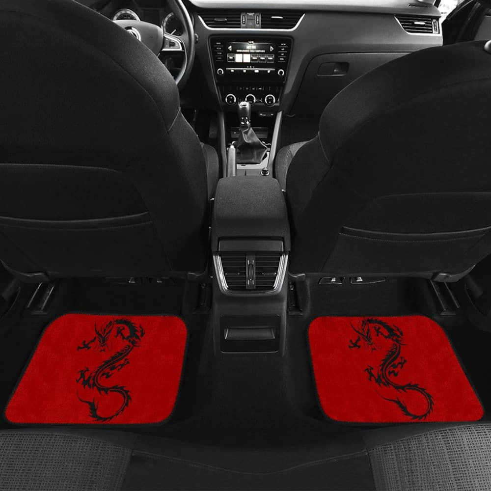 Black Chinese Dragon Amazing Car Floor Mats