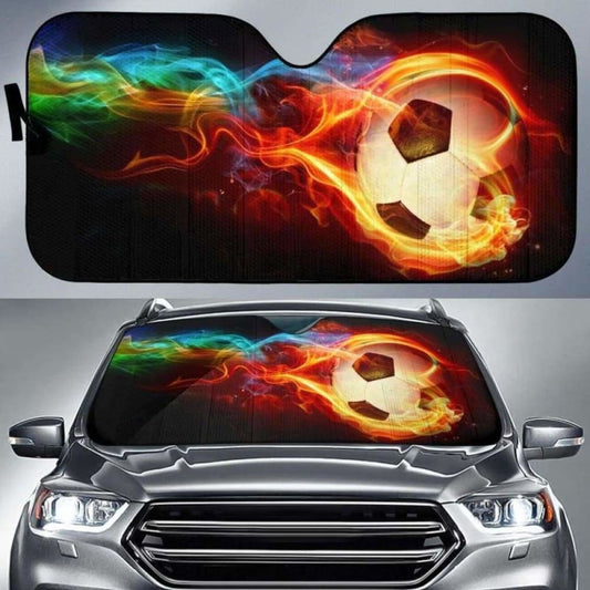 Ball Fire Car Auto Sun Shades