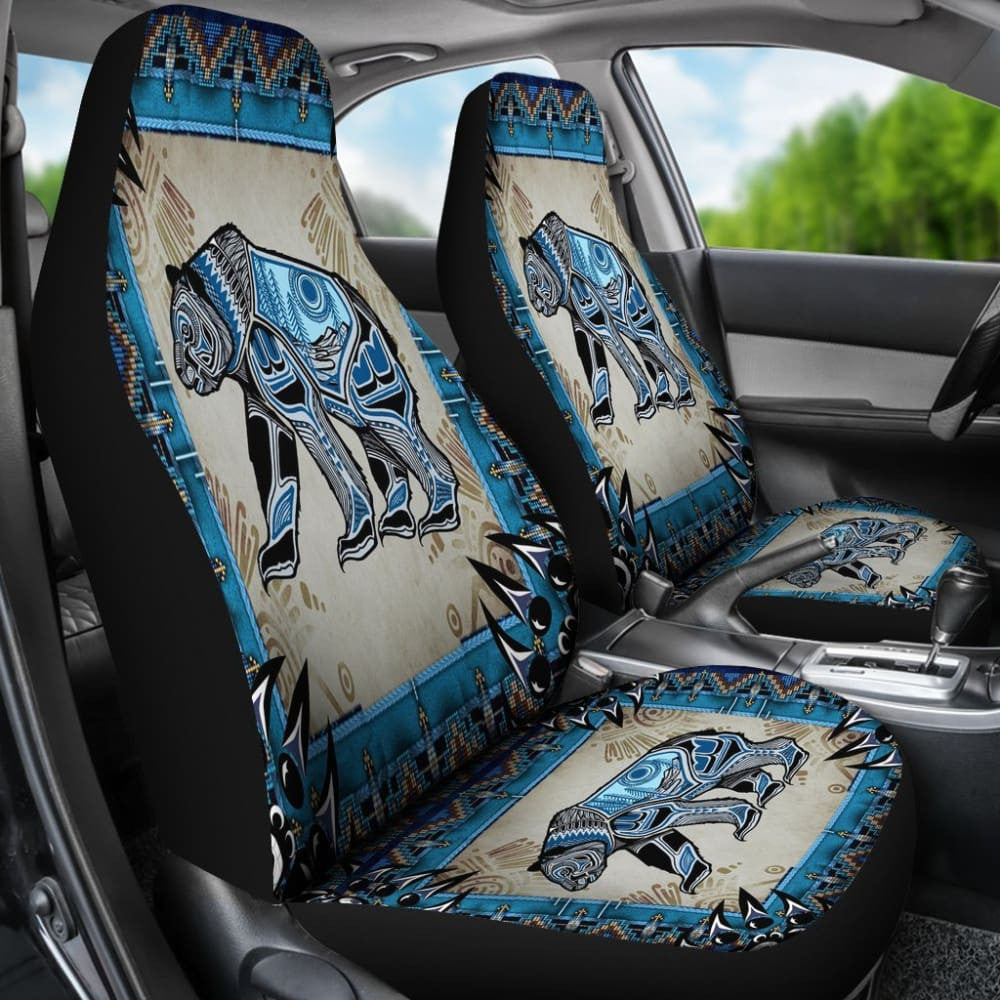 Bear Symbol Native Car Seat Cover