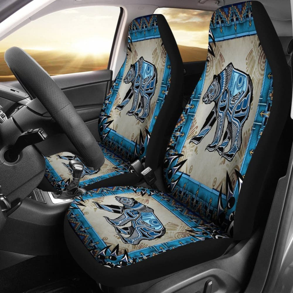 Bear Symbol Native Car Seat Cover