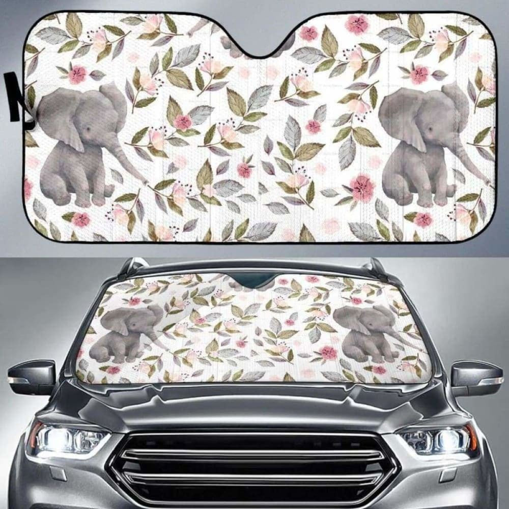 Baby Elephants Car Sun Shades