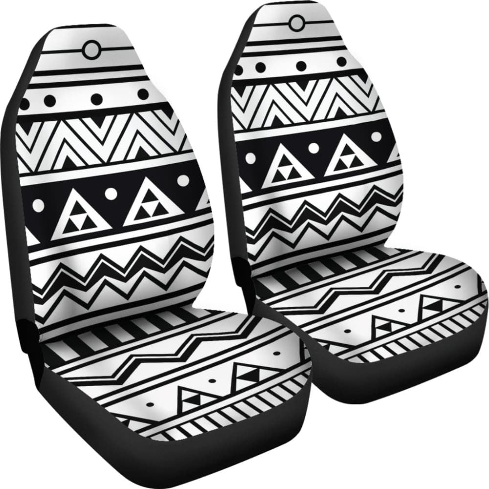 Black And White Aztec Car Seat Covers