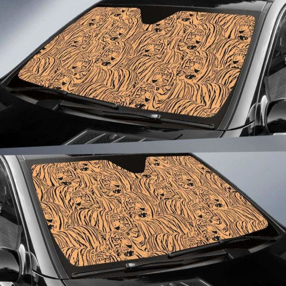 Bengal Tigers Pattern Car Auto Sun Shades