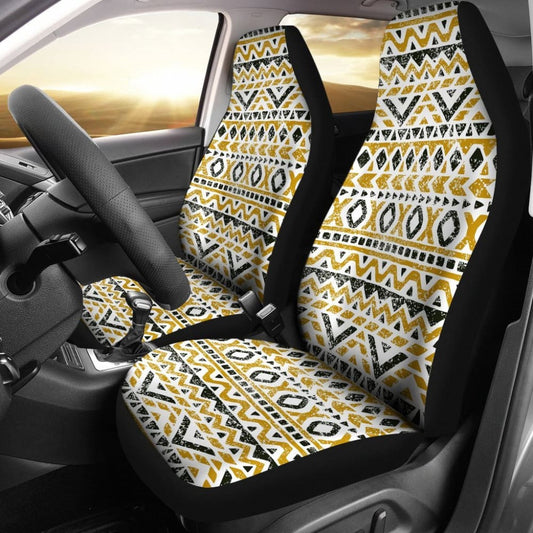 Aztec Gold And Black Car Seat Covers