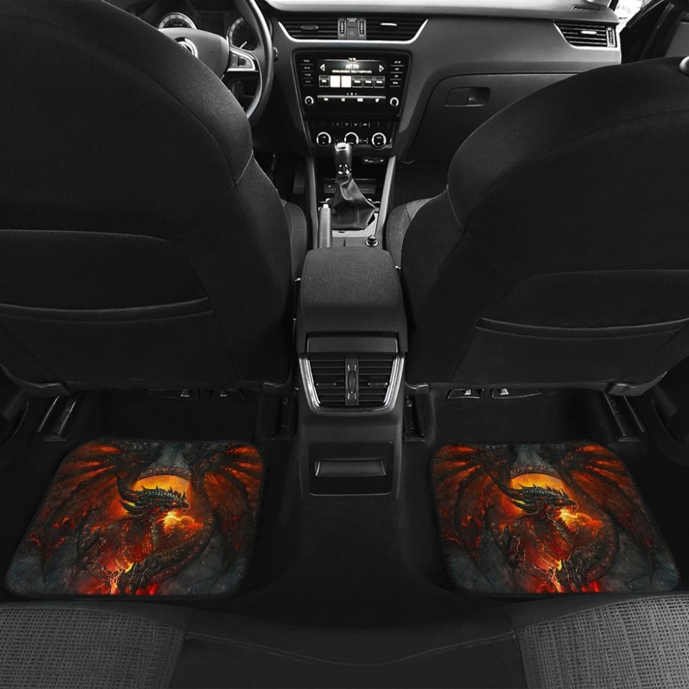 Ancient Dragon Lord of Fire Car Floor Mats