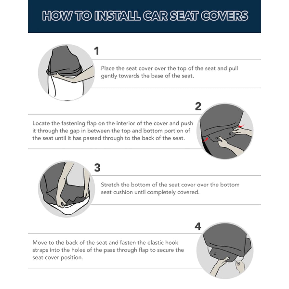 Black & White Sugar Skulls Car Seat Covers Set