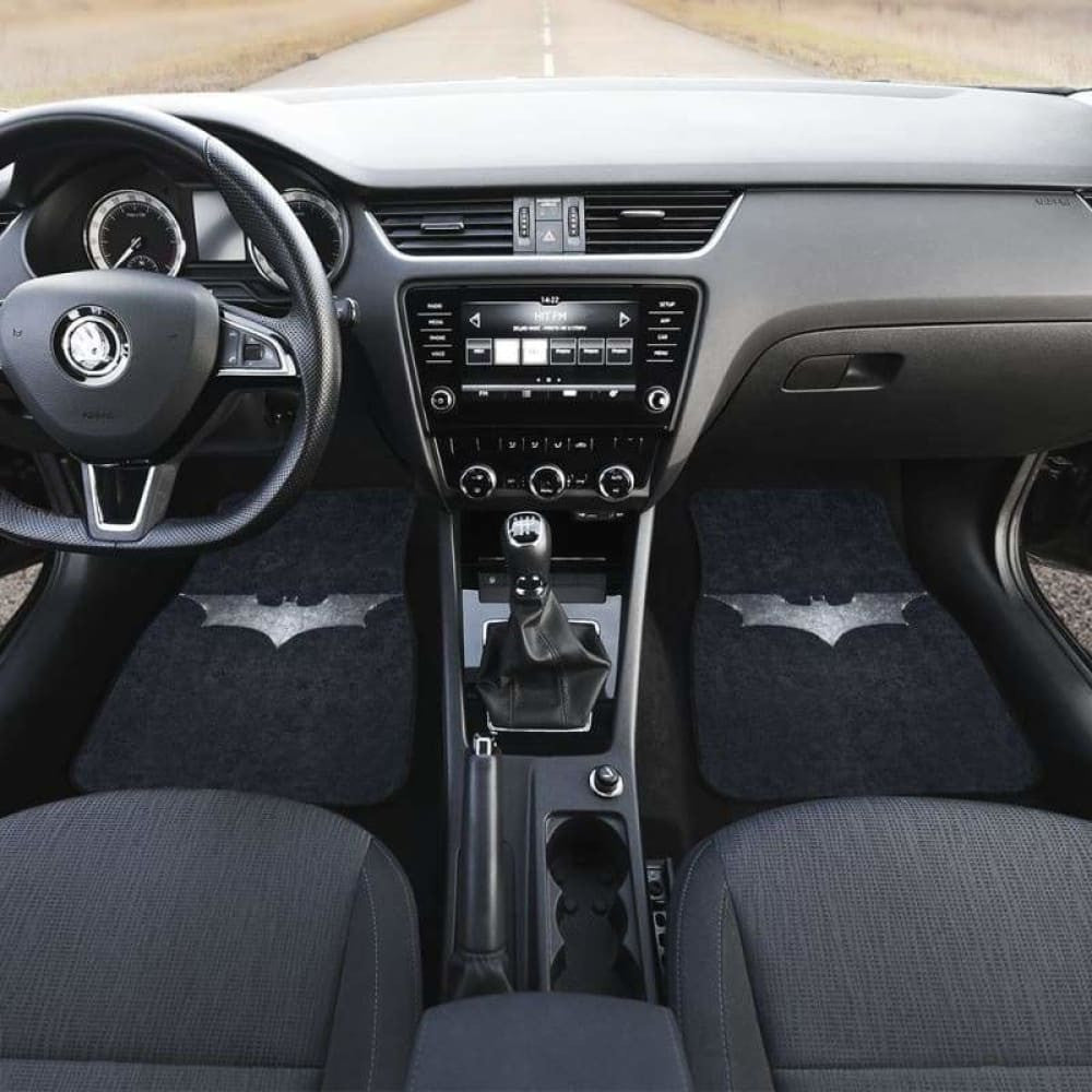Batman Silver Logo Car Floor Mats