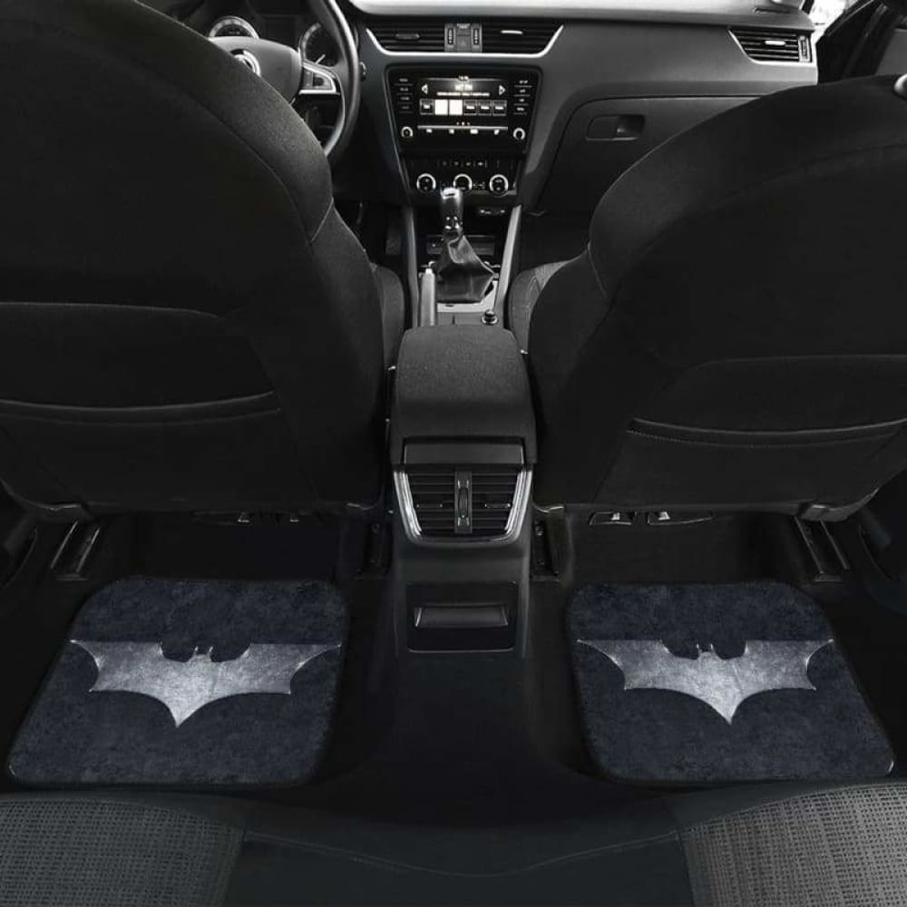 Batman Silver Logo Car Floor Mats