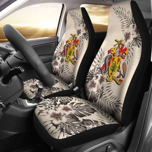 Barbados Car Seat Covers The Beige Hibiscus (Set Of Two)
