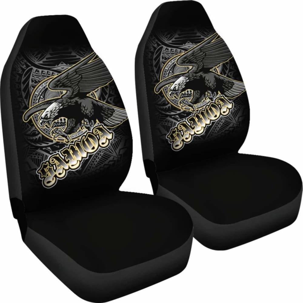 American Samoa Eagle Car Seat Covers - American Samoa Seal -