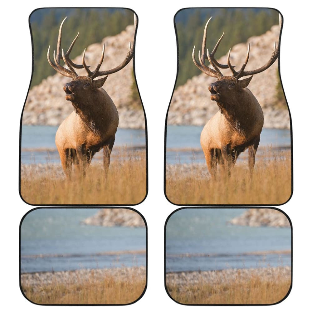 Beautiful Elk on River Car Floor Mat