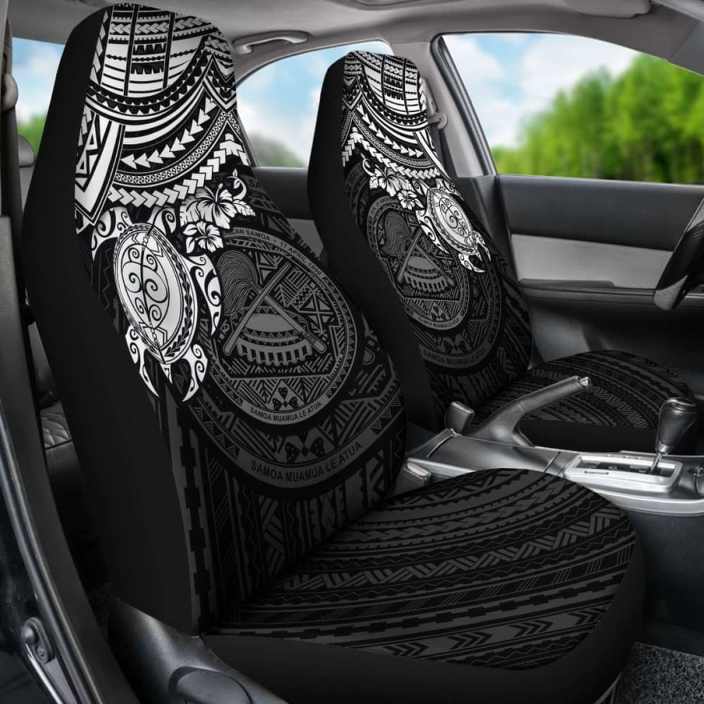American Samoa Polynesian Car Seat Covers - Black Turtle - Amazing