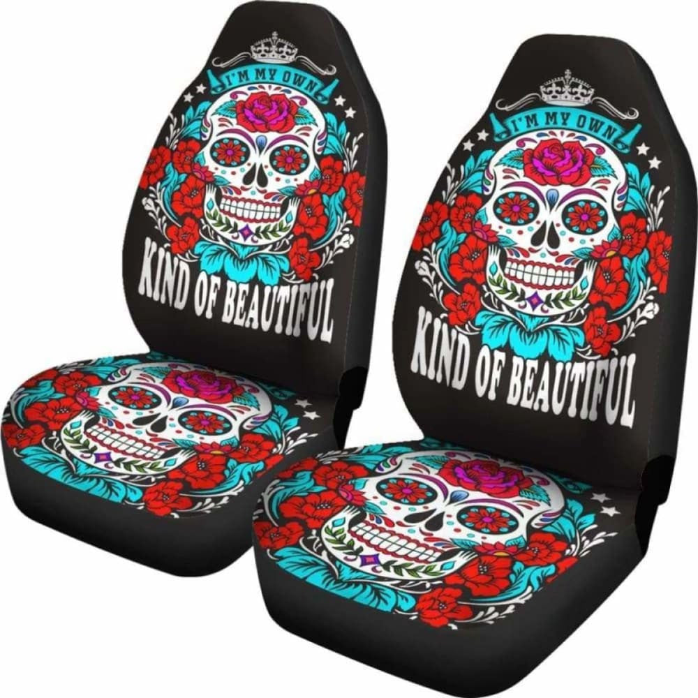 Beautiful Sugar Skull Car Seat Cover