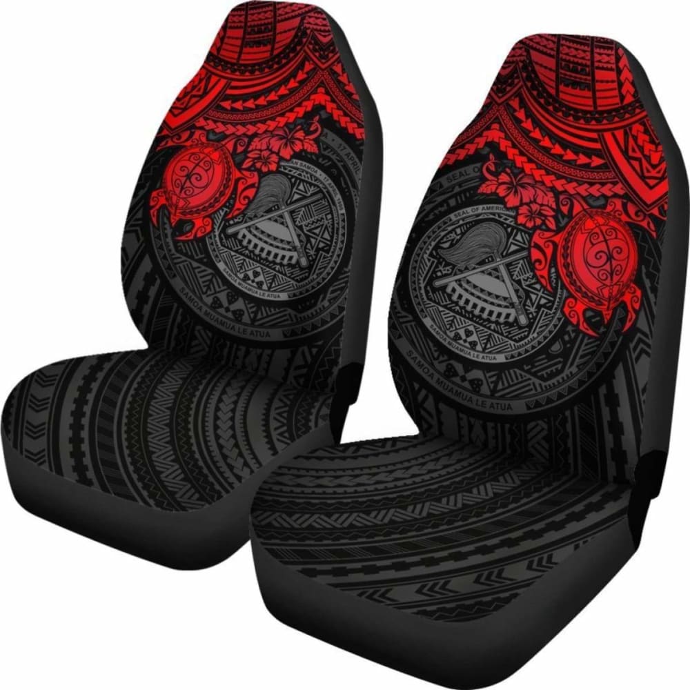 American Samoa Polynesian Car Seat Covers - Red Turtle - Amazing