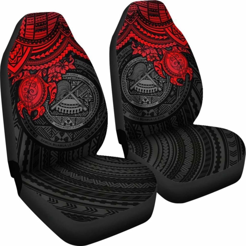 American Samoa Polynesian Car Seat Covers - Red Turtle - Amazing