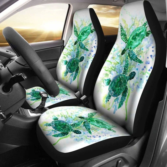 Beautiful Green Turtle Car Seat Covers Best
