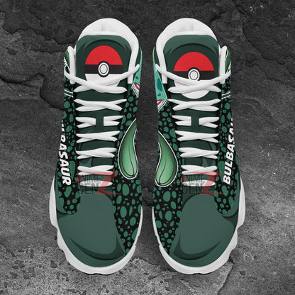 Pokemon Bulbasaur Air Jordan 13 Sneakers Custom Anime Shoes