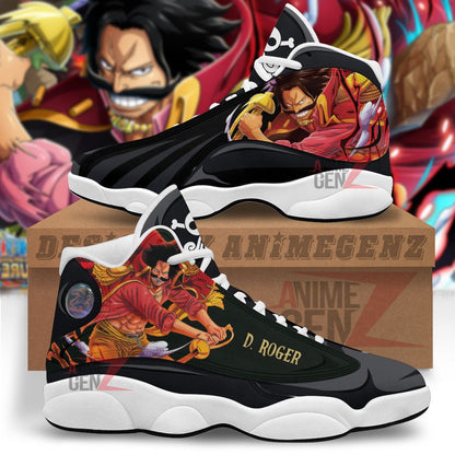 One Piece Gold D. Roger JD13 Sneakers Custom Anime Shoes