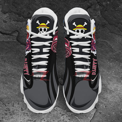 One Piece Luffy Gear 4 Air Jordan 13 Sneakers Custom Anime Shoes