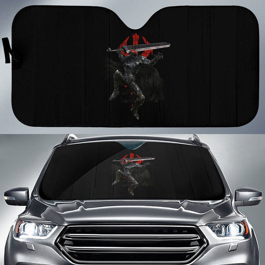 Berserk Anime Car Sunshade - Guts Full Armor Armadura Sword Fighting Sun Shade