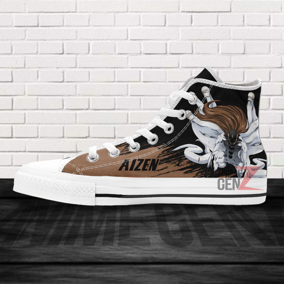 Bleach Aizen Sosuke High Top Shoes Custom Anime Sneakers