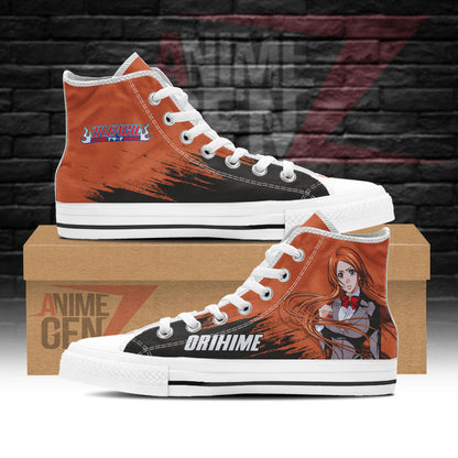 Bleach Orihime Inoue High Top Shoes Custom Anime Sneakers