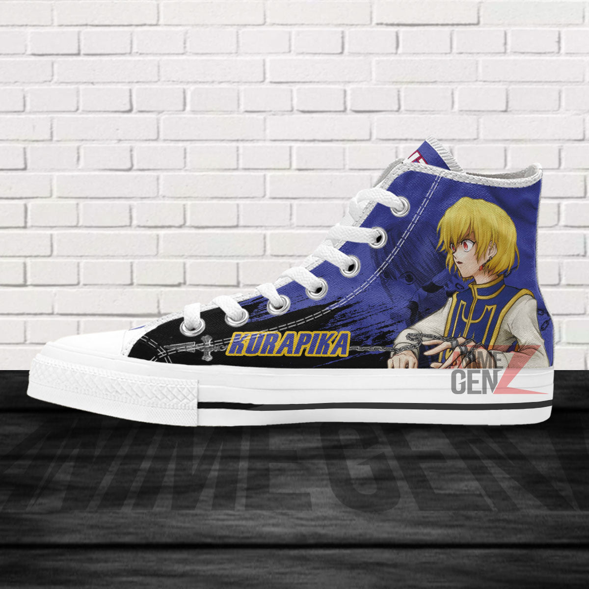 Hunter x Kurapika Kurta High Top Shoes Custom Anime Shoes