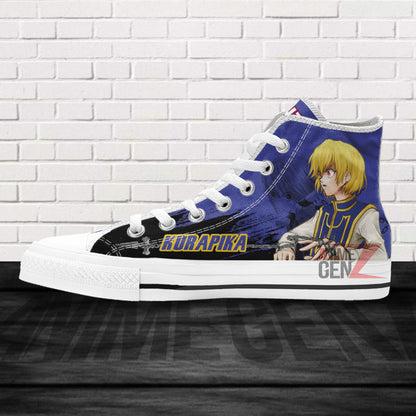 Hunter x Kurapika Kurta High Top Shoes Custom Anime Shoes