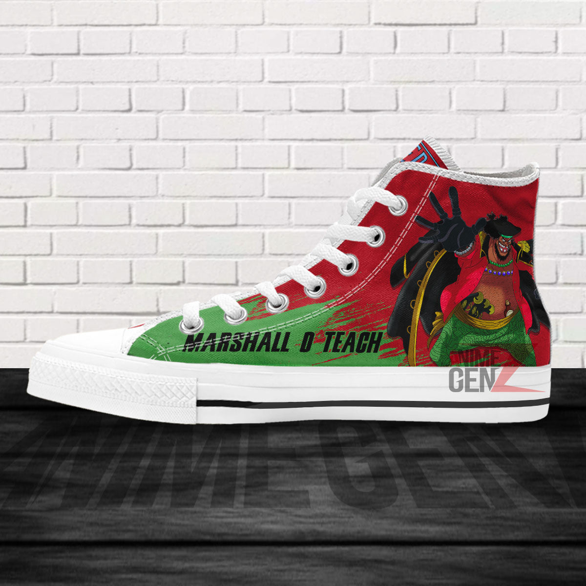 One Piece Marshall D Teach High Top Shoes Custom Anime Sneakers