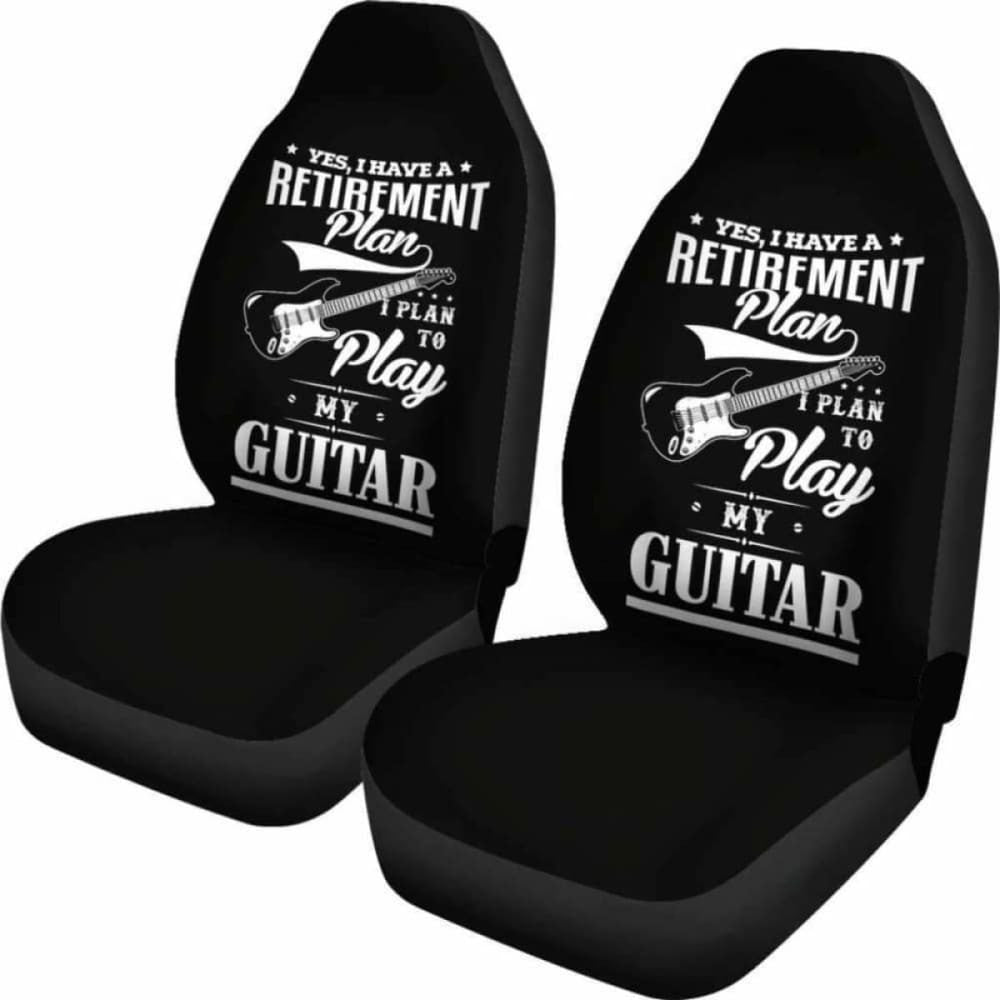 Guitar Retirement Plan Car Seat Covers